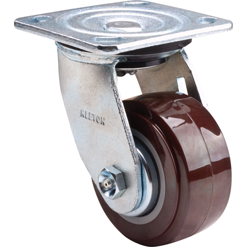 Caster, Swivel, 4" (101.6 mm), Polyurethane, 550 lbs. (249.5 kg.) Les Fournitures Industrielles Méga