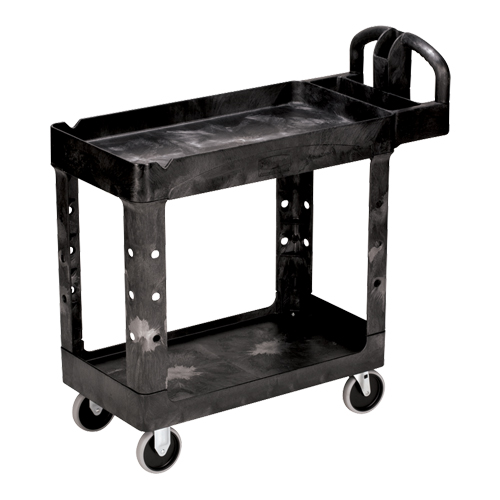 Heavy Duty Utility Cart - 4500-88, 2 Tiers, 17-1/8" x 33-1/4" x 39", 500 lbs. Capacity Les Fournitures Industrielles Méga