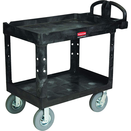 Heavy-Duty Utility Cart, 2 Tiers, 25-1/4" x 37-1/8 x 36-3/8", 500 lbs. Capacity Les Fournitures Industrielles Méga