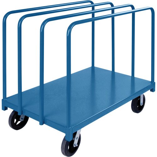 Chariot robuste pour transport de panneaux avec rails &agrave; palier unique, 48" x 30" x 45", Capacit&eacute; 2000 lb Les Fournitures Industrielles Méga