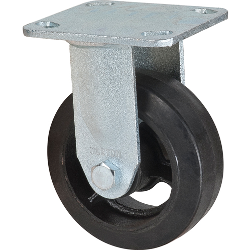 Roulette moul&eacute;, Fixe, 5" (127 mm), Caoutchouc, 440 lb (199 kg) Les Fournitures Industrielles Méga