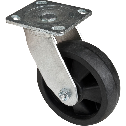 Roulettes haute temp&eacute;rature, Pivotant, 6" (152,4 mm), Nylon, 880 lb (399 kg) Les Fournitures Industrielles Méga