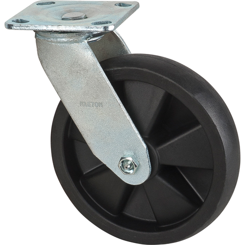 Roulettes haute temp&eacute;rature, Pivotant, 8" (203,2 mm), Nylon, 1000 lb (453 kg) Les Fournitures Industrielles Méga