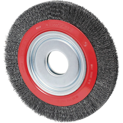 Disque &agrave; fils cr&ecirc;p&eacute;s, 6" dia., Fils 0,02", Arbre 1/2"/2"/5/8" Les Fournitures Industrielles Méga