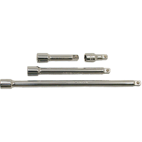 Jeu de barres de rallonges, Prise de 3/8", Fini Chrome, 4 M Les Fournitures Industrielles Méga