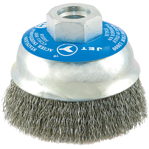 Stainless Steel Crimped Wire Cup Brush Les Fournitures Industrielles Méga
