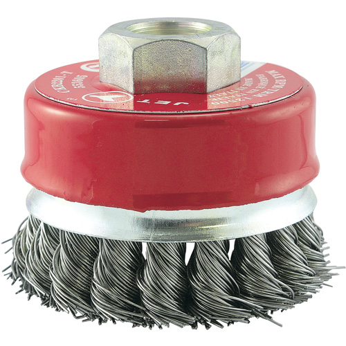 CKB2201T Knotted Cup Brush, 2-3/4" Dia. x 5/8"-11 Arbor Les Fournitures Industrielles Méga