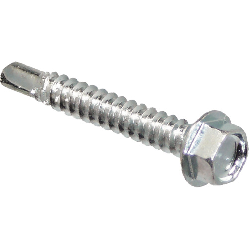 Self Drill Hex Washer, 1" x 10" L, Zinc Plated Les Fournitures Industrielles Méga