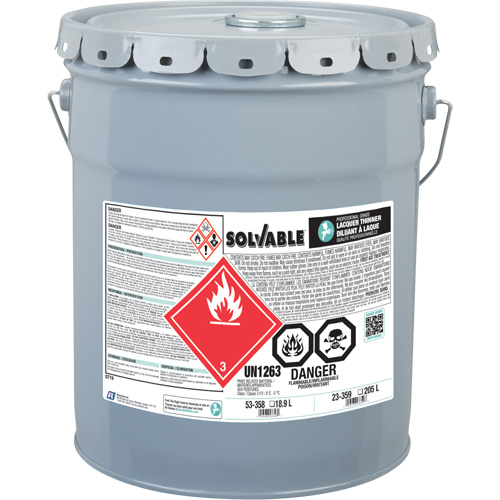 Diluant pour laque de calibre professionnel, Seau, 18,9 L Les Fournitures Industrielles Méga