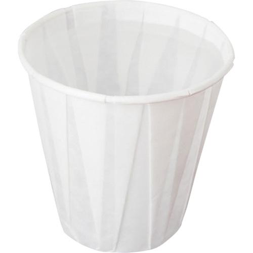 Pleated Cup, Paper, 5 oz., White Les Fournitures Industrielles Méga