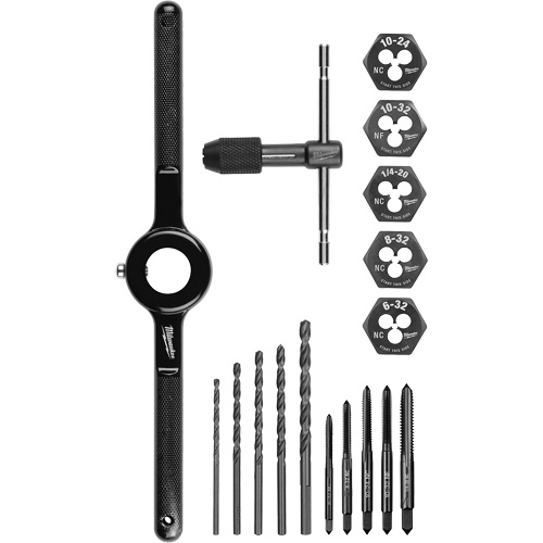 Tap and Die Set, 17 Pieces Les Fournitures Industrielles Méga