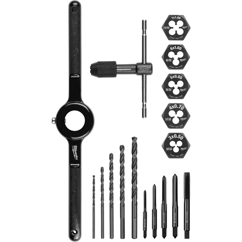 Tap and Die Set, 17 Pieces Les Fournitures Industrielles Méga