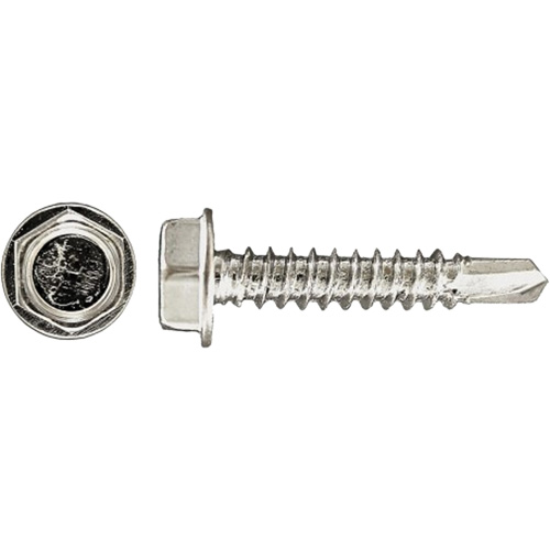 Vis taraud&eacute;es hex HD Drill-X 100 mcx, #12 dia., 1-1/4" lo, Zingu&eacute; Les Fournitures Industrielles Méga