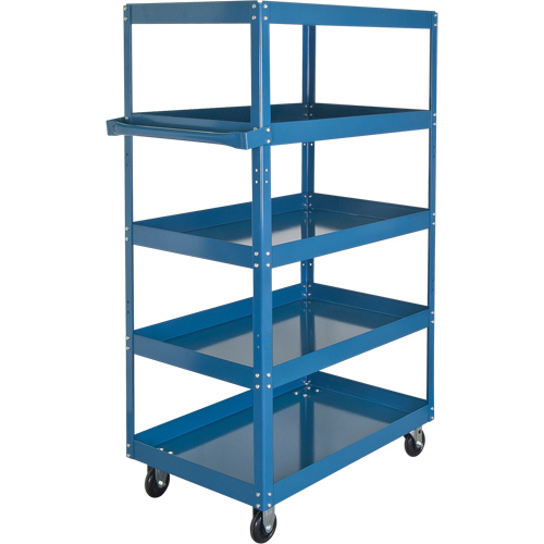 Shelf Carts , 5 Tiers, 18" W x 61" H x 30" D, 900 lbs. Capacity Les Fournitures Industrielles Méga