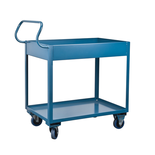 Deep Lipped Service Cart, 2 Tiers, 24" W x 47" H x 36" D, 1200 lbs. Capacity Les Fournitures Industrielles Méga