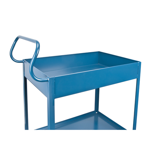Deep Lipped Service Cart, 2 Tiers, 24" W x 47" H x 36" D, 1200 lbs. Capacity Les Fournitures Industrielles Méga