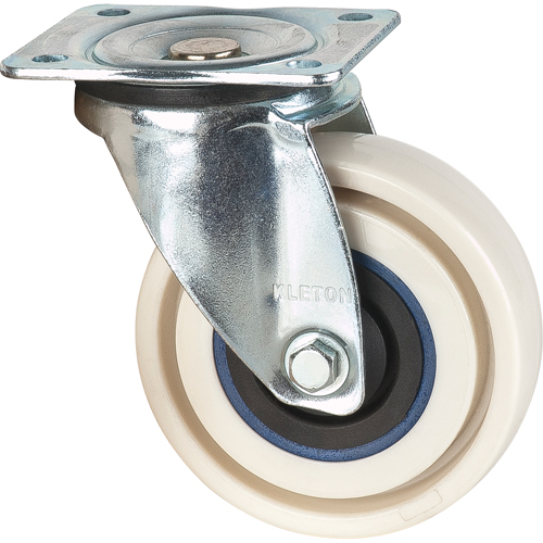 Roulettes sandwich, Pivotant, 5" (127 mm), Nylon, 440 lb (199,58 kg) Les Fournitures Industrielles Méga