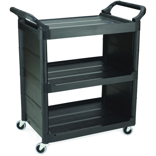 Chariot de service avec panneaux d'extr&eacute;mit&eacute;s, 3 tiers, 18-5/8" x 36-5/8" x 33-5/8", Capacit&eacute; 150 lb Les Fournitures Industrielles Méga