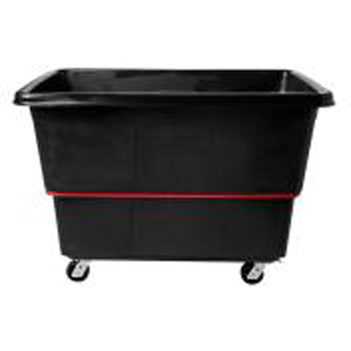 Heavy-Duty Utility Truck, Black Recycled Plastic, 59"/34-5/8" L x 34"/59-1/64" W x 42-1/16"/42-7/8" H, 27 cu. ft. Volume, 1200 lbs. Capacity Les Fournitures Industrielles Méga