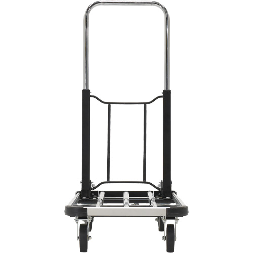 Chariot &agrave; plateforme repliable, Acier inoxydable, 300 lb, 28" lo x 16" la, Hauteur 33-1/2" Les Fournitures Industrielles Méga