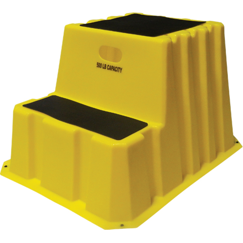 Nestable Industrial Step Stools, 2 Steps, 32-3/4" x 25-3/4" x 20-1/2" High Les Fournitures Industrielles Méga