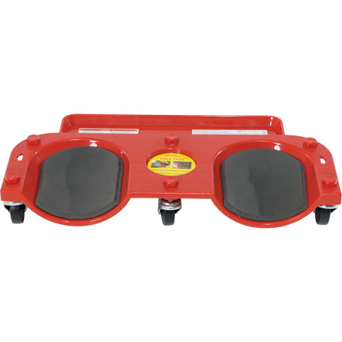 Socle roulant pour les genoux, Plastique, Rouge, Capacit&eacute; 350 lb Les Fournitures Industrielles Méga