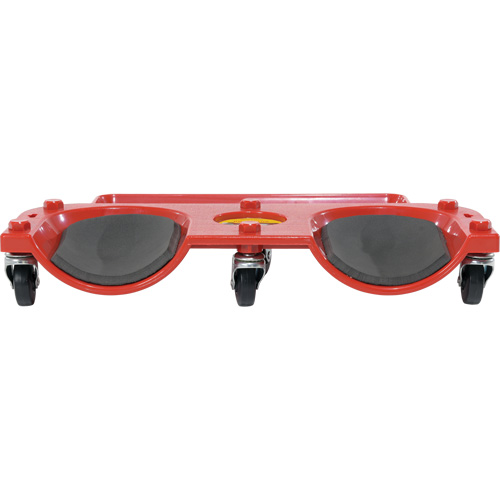 Socle roulant pour les genoux, Plastique, Rouge, Capacit&eacute; 350 lb Les Fournitures Industrielles Méga