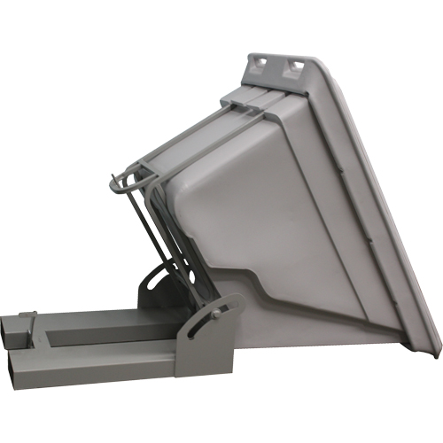 Conteneur autobasculeur, Poly&eacute;thyl&egrave;ne, 5/8 vg³, Gris Les Fournitures Industrielles Méga
