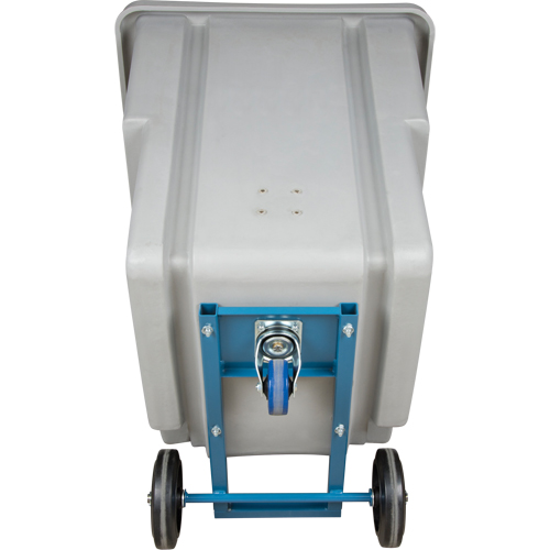 Chariot basculeur en acier, Poly&eacute;thyl&egrave;ne, 0,625 vg³, Capacit&eacute; de charge de 500 lb Les Fournitures Industrielles Méga