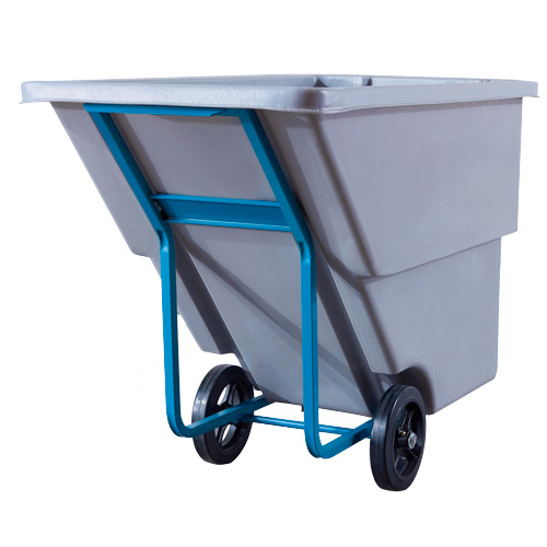 Tilt Truck, Polyethylene, 0.625 cu. yd., 850 lbs. Load Capacity Les Fournitures Industrielles Méga