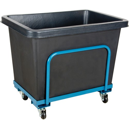 Tapered Wall Box Truck, Polyethylene, 39" L x 27" W x 30" H, 12 cu. ft. Volume, 800 lbs. Capacity Les Fournitures Industrielles Méga