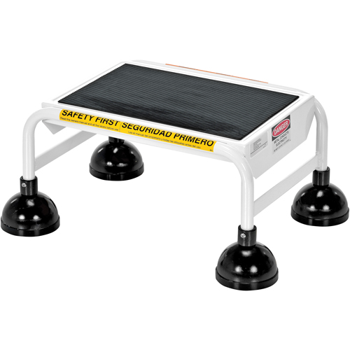 &eacute;chelles Stop-Step, 1 marches, Largeur de la marche 16", Hauteur de la plateforme 9-9/16", Acier Les Fournitures Industrielles Méga