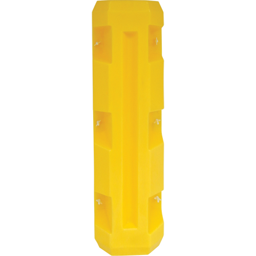 Protecteur de colonne &eacute;troite, Ouverture int&eacute;rieure 3" x 3", 12" lo x 12" la x 42" h, Jaune Les Fournitures Industrielles Méga