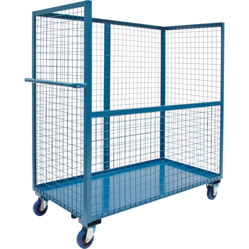 Chariot grillag&eacute; pour transport , Acier, 24" x 55" x 36", Capacit&eacute; 1200 lb Les Fournitures Industrielles Méga