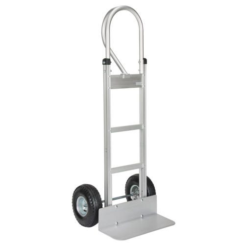 Knocked Down Hand Truck, P-Handle Handle, Aluminum, 52-1/8" Height, 500 lbs. Capacity Les Fournitures Industrielles Méga