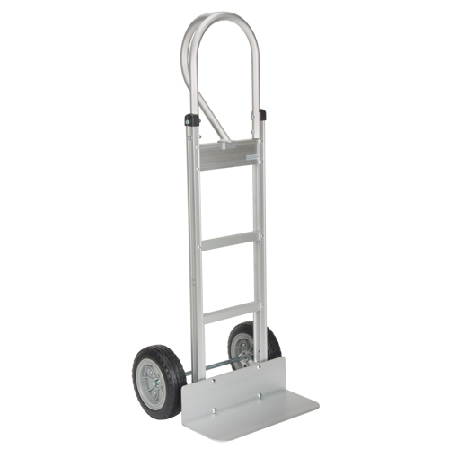 Knocked Down Hand Truck, P-Handle Handle, Aluminum, 52-1/8" Height, 500 lbs. Capacity Les Fournitures Industrielles Méga