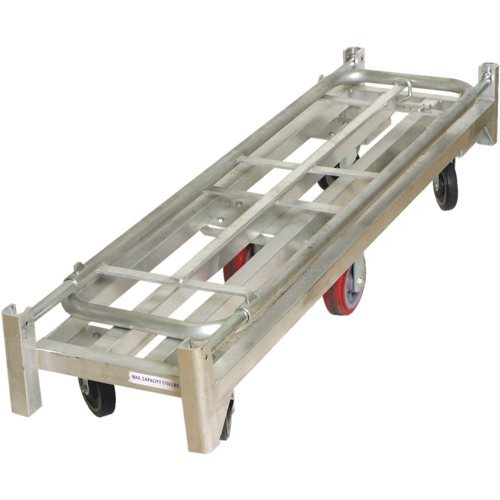 Chariot &agrave; plateforme U-Boat, 59-1/2" lo x 16" la x Capacit&eacute; 1750 lb, Roues en Polyur&eacute;thane Les Fournitures Industrielles Méga