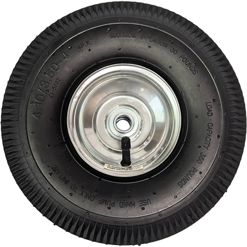 Replacement Pneumatic Tire for Hand Truck, 10" (254 mm), 350 lbs. Capacity Les Fournitures Industrielles Méga