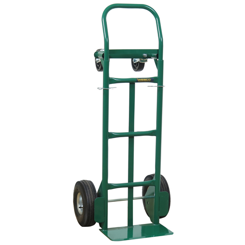 Diable convertible &eacute;conomique Greenline, Acier, Capacit&eacute; 600 lb Les Fournitures Industrielles Méga