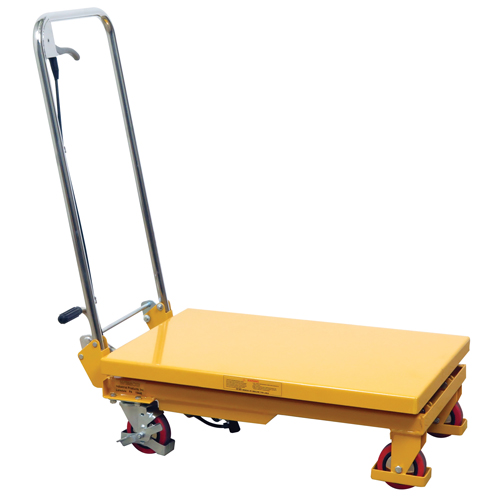 Hydraulic Scissor Lift Table, 17.75" L x 27.5" W/27-1/2" L x 17-3/4" W, Steel, 330 lbs. Capacity Les Fournitures Industrielles Méga