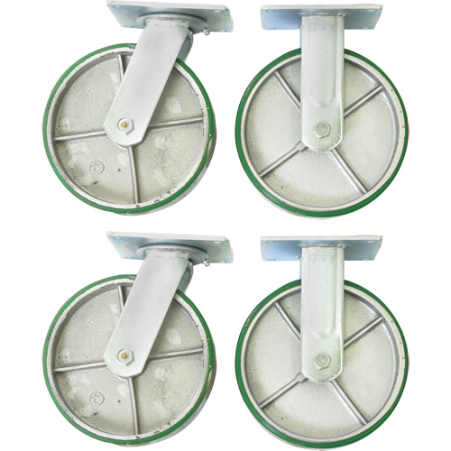 8" Caster Set for Platform Truck Les Fournitures Industrielles Méga