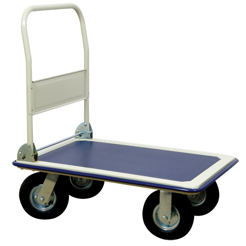 Folding Handle Platform Truck, Steel, 660 lbs., 35" L x 23" W, 43.5" High Les Fournitures Industrielles Méga