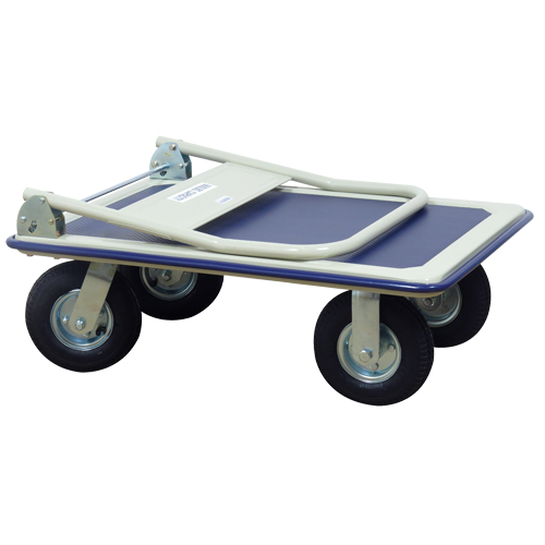 Folding Handle Platform Truck, Steel, 660 lbs., 35" L x 23" W, 43.5" High Les Fournitures Industrielles Méga