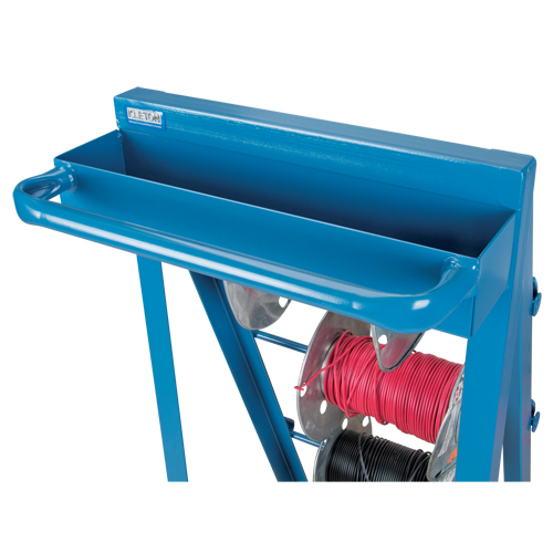 Portable Wire Reel Caddy, Steel, 4 Rod, 24-1/2" W x 49" H x 23" D, 400 lbs. Capacity Les Fournitures Industrielles Méga
