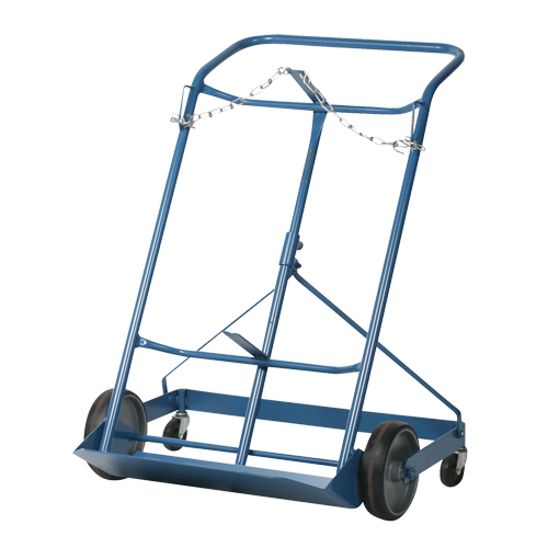 Professional Double Gas Cylinder Truck CC-2, Mold-on Rubber Wheels, 16-7/8" W x 7-1/4" L Base, 500 lbs. Les Fournitures Industrielles Méga