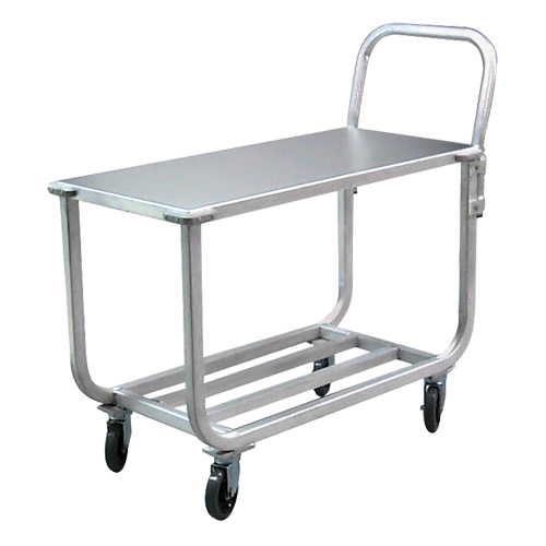 Aluminum Tubular Deck Cart, 700 lbs. Capacity, Aluminum, 19" W x 42" H x 46" D, Lip Down Les Fournitures Industrielles Méga