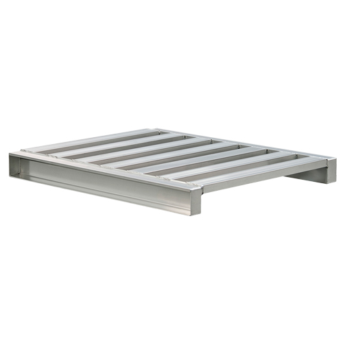 Palette &agrave; canaux en aluminium 2 c&ocirc;t&eacute;s Les Fournitures Industrielles Méga