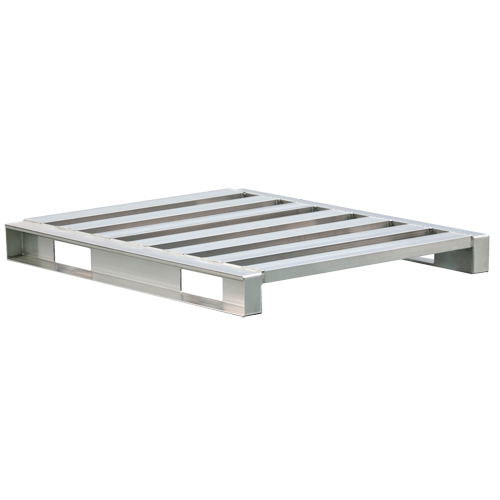 Aluminum 4-Way Channel Pallet Les Fournitures Industrielles Méga