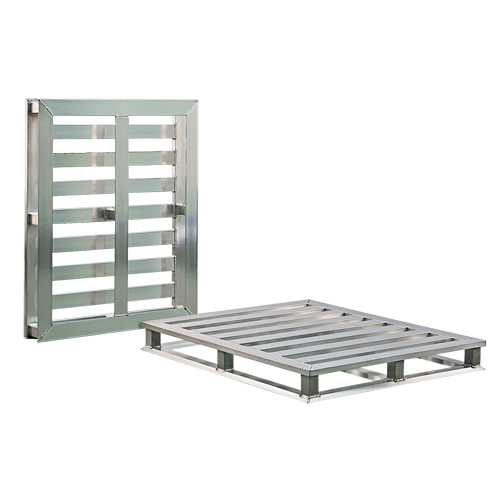 Aluminum 4-Way Tube Frame Pallet Les Fournitures Industrielles Méga