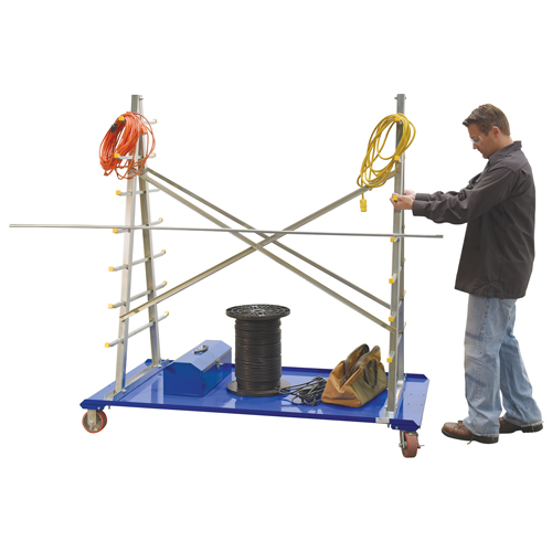 Chariot &agrave; cadre en A pour barres et tuyaux, Acier, 36-3/4" la x 73-3/4" p x 72-1/2" h, Capacit&eacute; de 2000 lb Les Fournitures Industrielles Méga